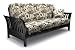 American Furniture Alliance Milan Metal Futon Frame Full, Black