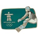 2010 Winter Olympics Silhouette Snowboarding Collectible Pin