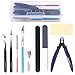 Swpeet 9Pcs Professional Gundam Modeler Basic Tools, Gundam Model Tools Kit Perfect for Model Kit Building Beginner Hobby Model Assemble Building with Duty Plastic Container