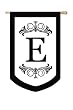 Monogram Regalia Regular Size Flag E Monogram Regalia Regular Size Flag E