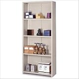 Lyon Workspace Products 8037 8000 Series Closed Shelving - 5 Shelves: 84' H x 36' W x 12' D