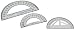 Charles Leonard Inc. Protractor, 6 Inch Open Center, Clear Plastic, 77106)