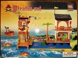 Brictek Pirate Fort Building Block Set - 381 Pieces