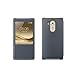 Huawei Ascend Mate 8 Case, Premium Leather Cover with View Window (S View) Protective Smartphone Flip Cover Folio Case (Ultra Thin Slim) (Gray)