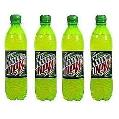 Mountain Dew - Pepsi - Koffeinhaltiges Erfrischungsgetr�nk 500ml 1 Packung = 4 Flaschen a 500ml = 2 Liter 1 Liter = 2,98 EUR