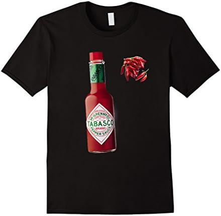 Men's Tabasco Pepper Tee Shirt    Large Black