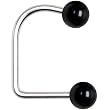 14 Gauge Black Acrylic Ball Lippy Loop Labret