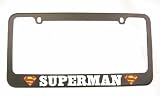 Superman License Plate Frame BLACK