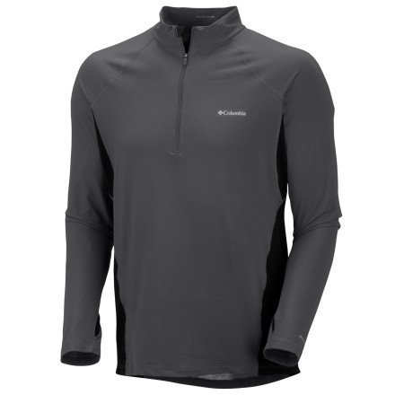 Columbia Baselayer Midweight 1/2-Zip Top - Mens Grill, L