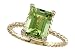 2.39 cts Genuine Peridot Ring - 14kt White or Yellow Gold LIFETIME WARRANTEE
