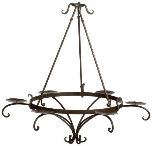Wrought Iron Candle Chandelier