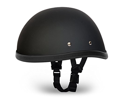 Premium Classic EAGLE Daytona Novelty Motorcycle Helmet - DULL BLACK *Does NOT Meet D.O.T. Standards. *Skull Cap Style Motorcycle Helmet *Half (1/2) Shell Helmet. *Fully Lined, With A Custom Formed Interior, For X-treme Comfort. *No Mushroom Look *Soft Touch, Dull Black Finish. *FREE Head Wrap And FREE Draw String Bag Included. *2015 Model. No Worry, No Hassle Return Policy. (Large) Premium Classic EAGLE Daytona Novelty Motorcycle Helmet - DULL BLACK *Does NOT Meet D.O.T. Standards. *Skull Cap Style Motorcycle Helmet *Half (1/2) Shell Helmet. *Fully Lined, With A Custom Formed Interior, For X-treme Comfort. *No Mushroom Look *Soft Touch, Dull Black Finish. *FREE Head Wrap And FREE Draw String Bag Included. *2015 Model. No Worry, No Hassle Return Policy. (Large)