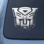 TRANSFORMERS - AUTOBOT - Vinyl Car Decal Sticker #1036 | Vinyl Color: Chrome
