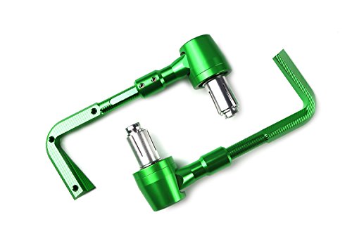 Universal 22mm CNC Brake Clutch Lever Protector Protection Guard Handguard for Kawasaki KX125 KX250 KX250F KX450F KLX450R (Green)