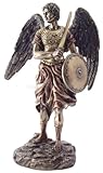 IMAGE OF Archangel Arch Angel Seatiel Religious Bronze Finish Statue