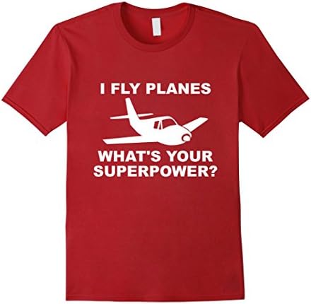 Men's Aviator Funny Pilot Novelty Shirt, Gifts for Pilots  Large Cranberry