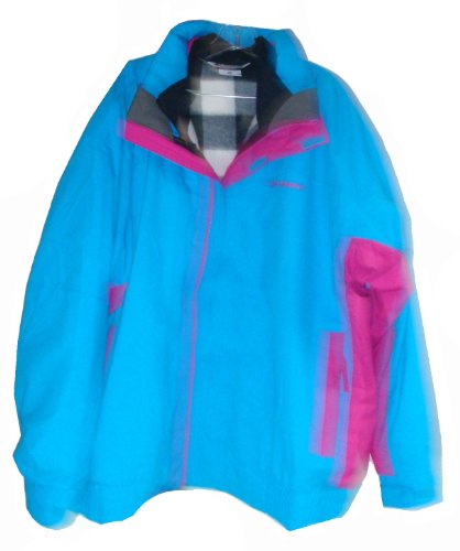 Men's Columbia Bugaboo-86 Parka 33Omni-tech Waterproof Breathable Jacket (Medium Blue/Pink) Size XXL