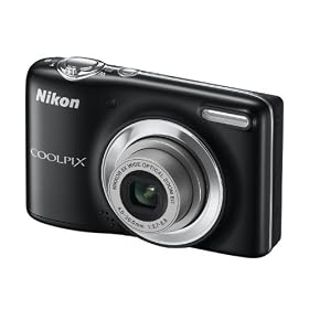 Nikon Coolpix L25 Digital Camera - Black (10.1MP, 5x Optical Zoom) 3 inch LCD