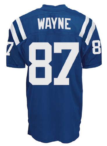 Indianapolis Colts 87# Wayne Blue Jerseys Authentic Football Jersey Size 48-56 (Please Select the Size When You Order, Can Do Drop Shipping)