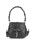 Coccinelle Black Quilted Goatskin Evening Shoulder Bag