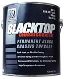 BLACKTOP Chassis Coater by KBS Coatings :: A Permanent Rock Hard UV Stable TopCoat :: Apply Over KBS RustSeal for the Toughest Metal Protection :: Superior Gloss Black Finish :: Gallon Size