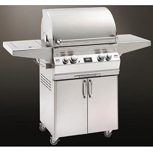 Fire Magic Gas Grills Aurora A530 Propane Gas Grill With Single Side Burner And Rotisserie On Cart by Fire Magic