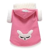 Amazon：ソフト　ソフト バニー フーディー [ ピンク ] 犬服のパーカー・フーディー・フード 秋の新作 【XS】