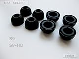 8 Large Black Replacement Earbuds Tips Motorola S9-hd S9 Bluetooth Stereo H ....