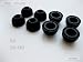 8 Large Black Replacement Earbuds Tips Motorola S9