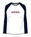 アディダス BC リニア ロングスリーブ Tシャツ 986264 ホワイト×ダークネイビ