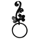 Ballarat Towel Ring Left - Solid Wrought Iron