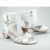 Produkt-Bild: MARCO TOZZI premio Damen Sandalette, Leder, antishokk Absatz, weiss