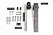2 Barn Door Hardware Hangers, Powder Coated Black