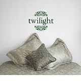 TWILIGHT - Edward Cullen Stephenie Meyer Design - Vinyl Wall Room Decal Sticker #W011 | Color: Forest Green