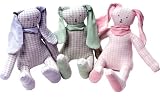 Organic Egyptian Cotton Gingham Rabbit Friend - 15