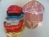 Sequin Newsboy / Brando / Cabbie/ Mod or Diva Hats - Choose 1 Color Below
