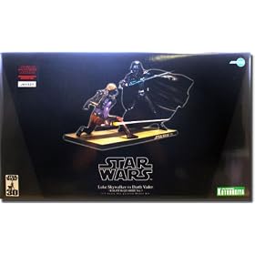 Kotobukiya Luke Skywalker  Vs. Darth Vader: Ralph McQuarrie Version Vinyl Model Kit - 30th Anniversary Limted Edition