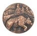 Solid Bronze Grizzly Bear Cabinet Knob
