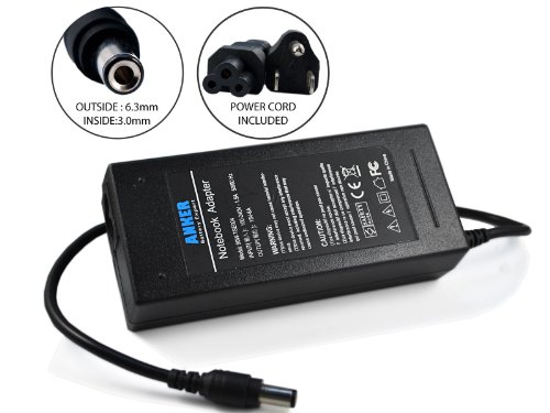 Anker AC Adapter Charger + Power Supply Cord for Toshiba Satellite A105-S4074 A105-S4274 A105-S4334 A105-S4284, M100 M105-S3041 M110 M115-S3094, P105 P105-S6024 P105-S6147 P105-S6197, 2455-S305 2455-S306; Toshiba Qosmio E15 F15 F25 Fits PA2521U-3ACA PA252