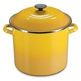 Le Creuset Enamel-on-Steel 6-Quart Covered Stockpot, Dijon
