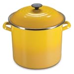 Le Creuset Enamel-on-Steel 6-Quart Covered Stockpot, Dijon