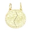 Mizpah Charm Breakable 14k Gold 18mm