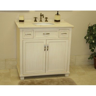 Newton 36 Bathroom Vanity in Whitewash