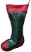 Jumbo Holiday Thistle Sack Green And Red/Gift Sack