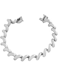 14 Karat White Gold 8-mm Classic San Marco Bracelet (7.25 Inch)