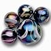 Mega Marbles - MILKY WAY MARBLES NET (1 Shooter Marble, 24 Player Marbles & 2 Display Rings)
