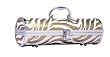 Gold White Zebra Wine Purse Tote with Cork Screw
