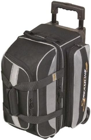 Streamline 2 Ball Roller Bowling Bag by Storm- Black/Silver ()