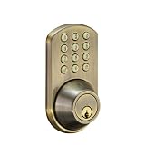 MORNING INDUSTRY INC HF-01AQ TOUCHPAD ELECTRONIC DEAD BOLT (ANTIQUE BRASS)-MIYHF01AQ