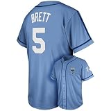Majestic Kansas City Royals George Brett Cooperstown Tradition Jersey